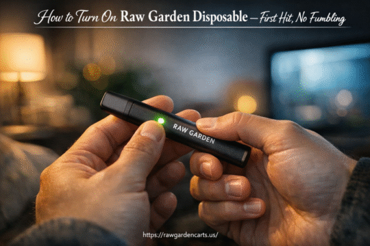 how to turn on raw garden disposable